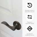 Design House 700617 Springdale Dummy Door Lever, Oil Rubbed Bronze, Decorative , Oil-Rubbed Bronze