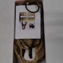 REECHO Ponytail Extension, 18 inch Wavy Drawstring Ponytail Hair Extension for Women, Natural Synthetic Fake Pony Tails Hair Extensions Clip in Hairpiece for Women, Ash Brown with White Ends