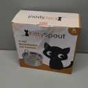 KittySpout Stainless Steel Cat Water Fountain Automatic Drinking Fountain, Quiet Circulating Water Bowl, Dishwasher Safe, Indoor Pet Fountain for Hydrated Healthy Cats (Stainless Steel, 4L Corded)