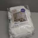 MIULEE Ivory Back Tab Blackout Curtain 96 Inch Long 2 Panels Set for Bedroom, Rod Pocket/Pinch Pleat Thermal Insulated Living Room Darkening Pleated Light Blocking Floor to Ceiling Drape