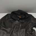 Milwaukee Leather MLL2575 Women's Black Leather Vented Motorcycle Jacket w/ Removable Hoodie, XL, Black