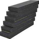 Garage Wall Protector Bumper Guards - 6 Pack Universal 1-3/16" Thick Car Door Edge Guard Self-Adhesive Comprehensive Protection EVA Foam Scratch Prevention Padding for Warehouse Parking Narrow Garage (Black)