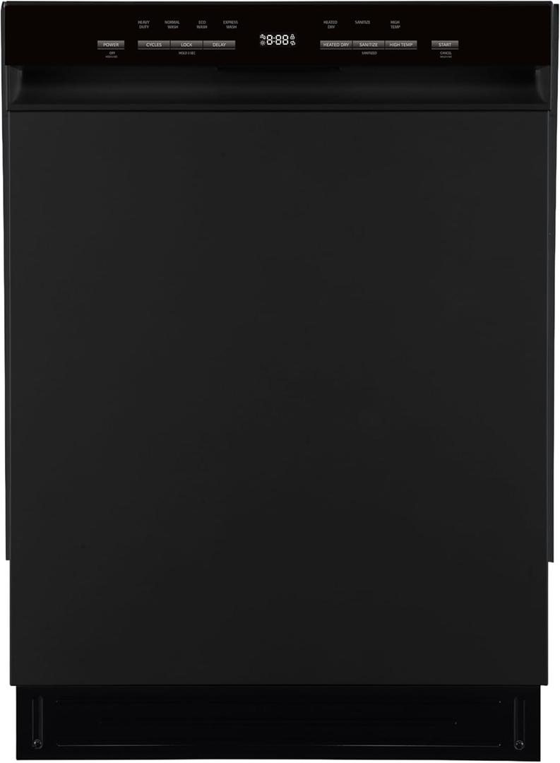 Kenmore 24" Premium Hybrid Tub Dishwasher - UltraWash, MoreSpace Adjustable Rack, High Temp & SmartWash - 12 Place Settings - 54 DBA - ENERGY STAR Certified - Black