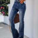 Koinshha Womens High Waisted Jeans Flare Stretch Boyfriend Bootcut Casual Denim Pants