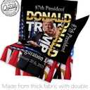 Inauguration Day Trump Won Flag House 2 Pcs Pack Wall Decor Home Patio 47th President Poster Decorations Making America Great Again Patio Banner MAGA Republican Gifts Made in USA