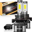MIFMIA / Bulbs High and Low Beam 6500K Cool White 900% Brighter 36000LM, Plug-N-Play with Cooling Fan IP68 Waterproof Off Road Fog Lights, Pack of 2