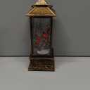 Christmas Lantern with Music and LED, for Girls Kids Women Adults, Home Tabletop Holiday Decoration (Red Bird)