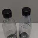 sodastream 1L Twin Pack Dishwasher Safe Slim Bottle (Black)