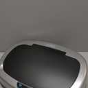 iTouchless 13 Gallon Sensor Kitchen Trash Can with Lid and Odor Filter, Stainless Steel Oval Automatic Trashcan for Home Office Bedroom Living Room Garage Large Capacity Slim Space-Saving Trash Bin (Brushed Silver)