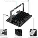 Everbeam 365nm 50W UV LED Black Light - High Performance LED Bulbs, IP66 Waterproof - Ultraviolet Flood Lighting for Aquarium, Indoor or Outdoor Parties, Stage - Party Supplies, Halloween Decorations