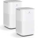 Medify MA-15 Air Purifier with True HEPA H13 Filter | 585 ft Coverage in 1hr for Allergens, Smoke, Wildfires, Dust, Odors, Pollen, Pet Dander | Removal to 0.1 Microns | White, 2-Pack