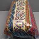 Bohemian Twin Comforter Set Soft Chic 3 Pieces Bedding Comforter Set Lightweight Exotic Red Teal Boho Mandala Colorful Vintage Comforter Bed Set for All Seasons