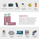 8 Pack ER14505 LS14500 3.6V Lithium Battery, AA Size 2700mAh Lithium Thionyl Chloride Battery(Li-SOCl2) CE/ROHS/UN38.3 Certified, T Type, Non-Rechargeable (ER14505-8 Count)