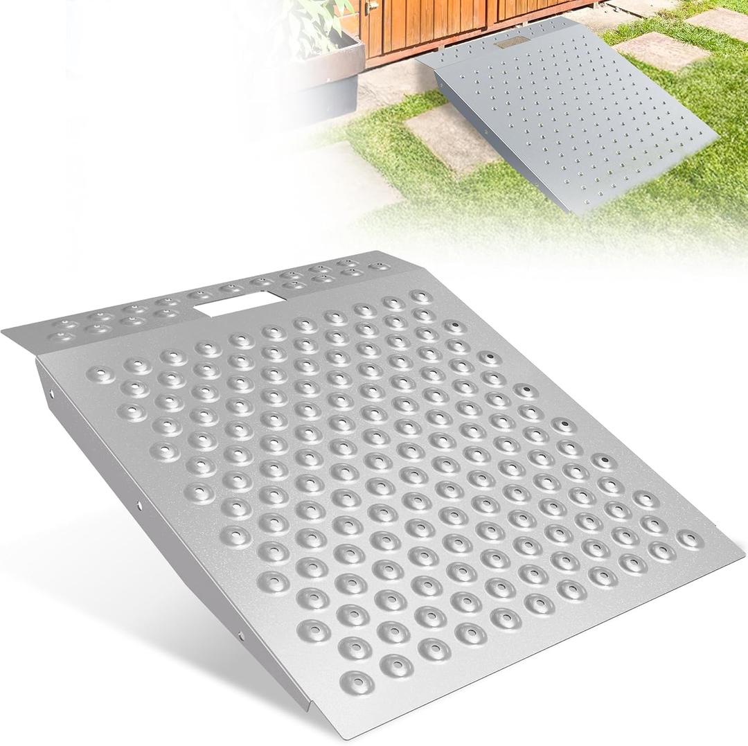 WHALEMOTOR Shed Ramp 1PC, Loading Ramp for Riding Mower, 29" L x24 W, 750 lbs Capacity, Shed Storage Ramps for Sheds, Garages, Barns, ATV, Lawnmower, Golf Cart, Sturdy Anti-Slip Ramps