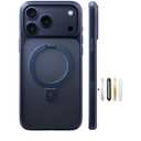 ORRAS Stand for iPhone 17 Pro Max Phone Case, Camera Control, Fit for MagSafe, Military-Grade Protection, Magnetic Slim Translucent Anti-Fingerprint Phone for iPhone 17 Pro Max Case, Deep Blue