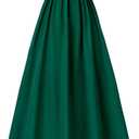 Regency Dresses for Women with Satin Sash Ruffle Empire Waist Dress Gown (Green, M)