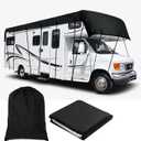 RV Caravan Roof Cover, Waterproof Only RV Camper Roof Cover for Sun RV Caravan Roof Protection Tarpaulin oldable Protective Roof Protection Cover (21FT)