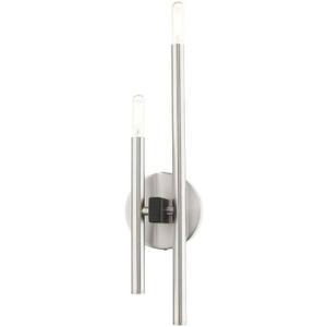 Livex Lighting 2 Light Brushed Nickel ADA Double Sconce (5.13 x 18)