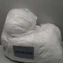 Flat Ultra Thin Bed Pillows Standard/Queen Size Pillow Set of 2 Extra Soft Down Alternative for Stomach Back Sleeping White