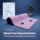 Natural Rubber Workout Mat with Bag | Thick Rubber mat 4.5 mm | Non Slip Yoga Mat Non Slip| Gym Mats for Home Gym Floor Mat, Home Exercise Mats for Home Workout Accessories, Fitness Mat, Workout Mats for Home Gym, Yoga Matt, Stretching Mat, Thick Exercise Mat, 72"L x 26.7"W x 0.17"Th