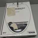 KOHLER 20110-0 Brevia, Slow Close Toilet Seat, Elongated Toilet Seat, Grip-Tight Bumpers Quick-Attach Hardware, White