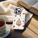 ChiCsFleur for iPhone 13 / iPhone 14 Case, TPU Phone case with Camera Protection for Women Girls Teens - Capybara Orange Fruit Sparkle Artsy Fun Kawaii Animal Y2K Aesthetic Unique