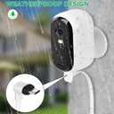 2Pack 25FT Power Cable Compatible with Arlo Essential 2K Outdoor Security Camera (2nd Generation), Flat Charging Cable, Weatherproof Outdoor Power Cord Charging Your Camera Continuously