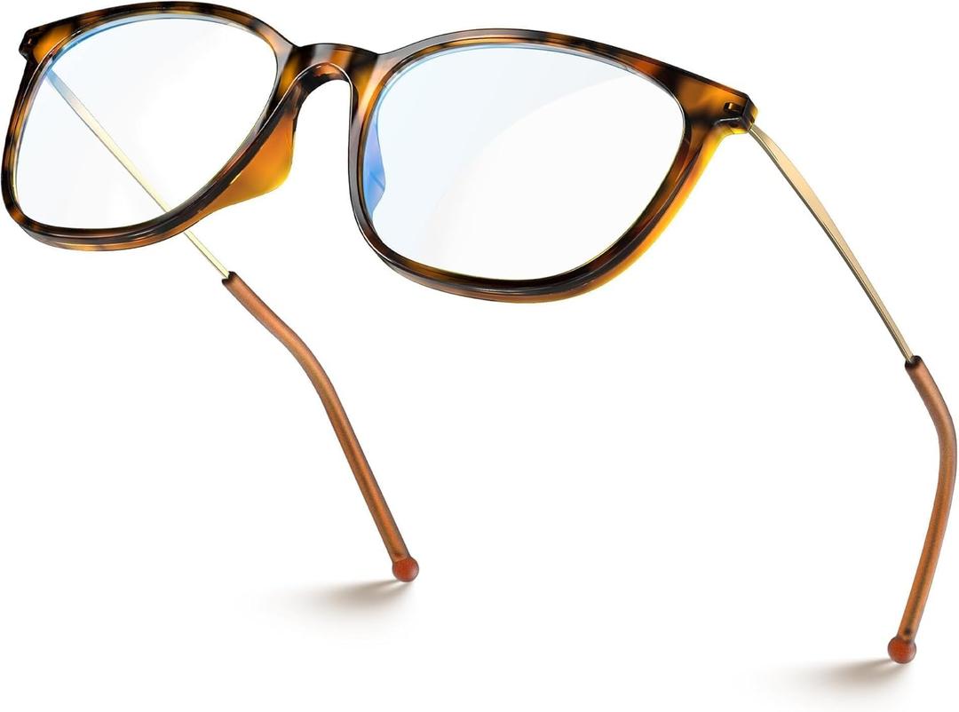 VISOONE Light Weight Slip Resistant Blue Light Blocking Computer Glasses with Anti Glare UV400 for Man Women GAEL (Coco Tortoise)