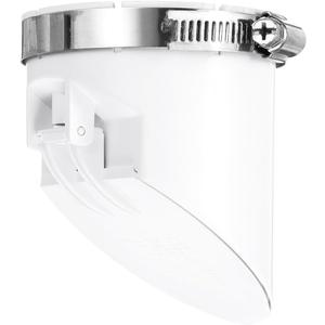 uxcell PVC Sewer Backflow Preventer, Anti-Odor Core for 75mm/3inch OD Horizontal Tube in Sewage Tanks, White