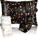 2 Pack Mulberry Silk Pillowcase for Hair and Skin - Standard Size 20 x 26 Inches with Hidden Zipper BK Grow Flower 19 Momme Soft Sleeping Silk Pillow Case for Women, Moms