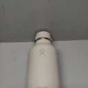 Hydro Flask Water Bottle - Insulated Stainless Steel - Wide Mouth Flex Straw Lid, Non Spill, Leakproof and Refillable in 64 Oz Tonal Oat