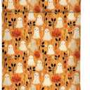 Retro Ghost Book Sleeve, Bookish Gifts Book Covers for Paperbacks, Cute Ghost Book Pouch Book Protector, Book Lovers Gifts for Women Readers Teacher Bookworm, Book Accessories Book Club Gifts, 11.8 x 8.5 inches