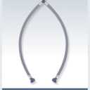 Quick Connect Faucet Hose Replacement, 16 Inch Hot & Cold Water Supply Lines for Widespread Faucet, Bathroom 3 Holes Faucet Water Mixer Line with Fast Lock