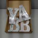 Realspring Baby Shower Sign Babe Marquee LED Letters Battery Operated Light up Centerpieces Glowing Home Table Party Decor for Boy Girl Gender Reveal Birthday, 8.26''(Eucalyptus Leaf Baby,Green)