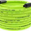 Flexzilla Air Hose, 3/8 in. x 100 ft., 1/4 in. MNPT Fittings, Heavy Duty, Lightweight, Hybrid, ZillaGreen - HFZ38100YW2