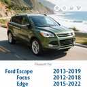 Raidbee 28"+28" Windshield Wiper Blades Replacement for Ford Escape 2013-2019/Focus 2012-2018/Edge 2015-2022  Genuine OEM Quality (Set of 2) Pinch Tab