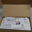 JQK Bathroom Glass Shelf, Floating Tempered Glass Shower Storage 12 by 5 inches, 304 Stainless Steel Brushed Gold Wall Mount 2 Pack, TGS201L12-BG-P2