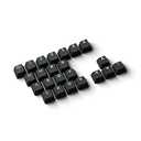 HK Gaming Rubber Keycaps Set | Anti-Slip Texture | Doubleshot Backlit Keycap Set | 23 Keys OEM Profile Key Set | for Mechanical Keyboard | Compatible with Cherry MX, Gateron, Kailh | Black