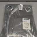 NICETOWN Grey Blackout Striped Pattern Curtains for Living Room 84 inch Long 2 Panels Set, Noise Reducing Thermal Insulated Wave Line Foil Print Bedroom Drapes for Patio Sliding Glass Door (52 x 84)