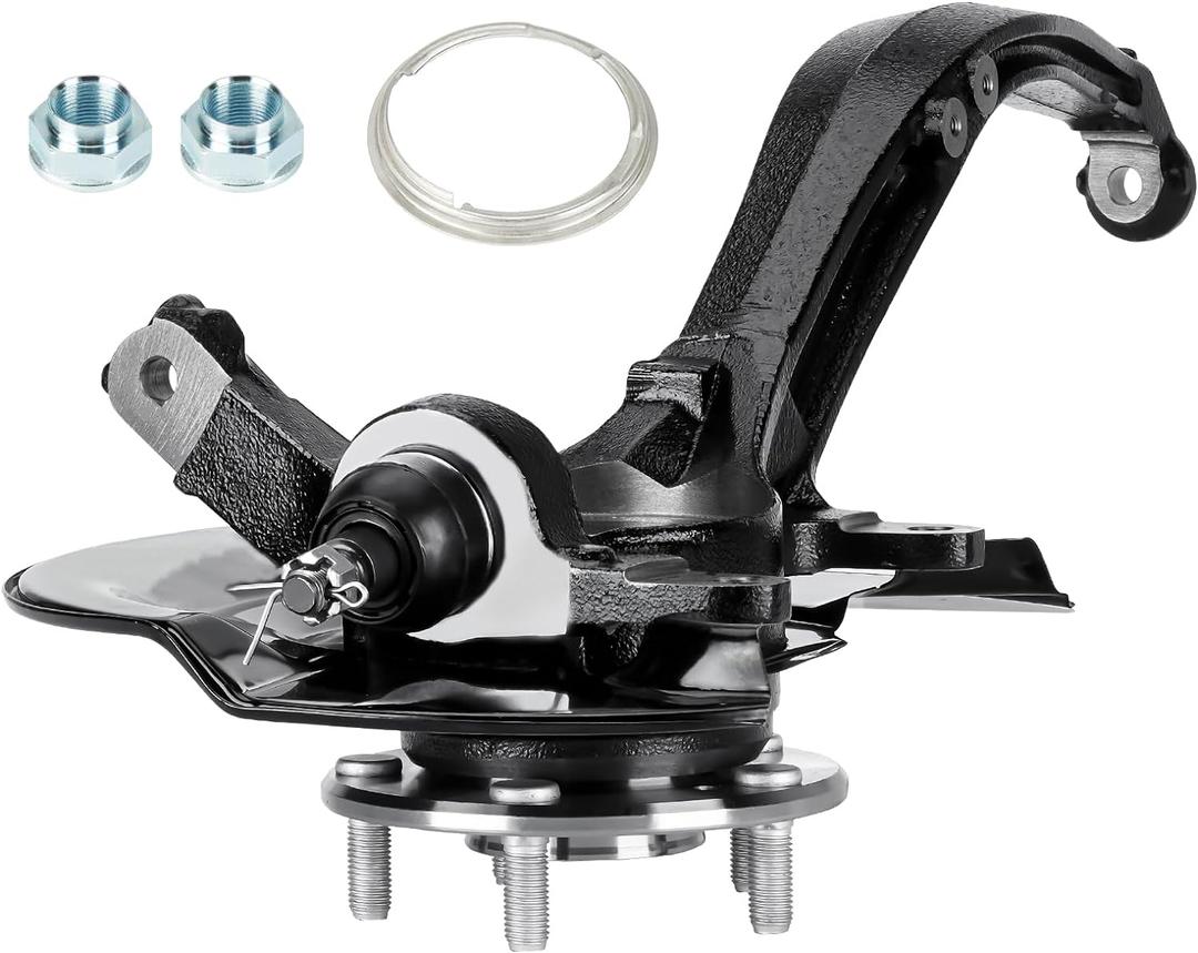 Front Left Driver side Steering Knuckles & Wheel Bearing Hub Assembly Fit for Honda Accord 2.4L 2003 2004 2005 2006 2007 (Automatic Transmission Only, 26 Spline), 698-401