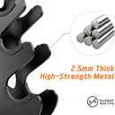 4 Tier Dumbbell Rack, Weight Rack For Home Gym, Dumbbell Stand for Free Weights