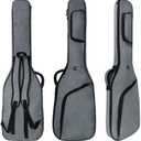 Bass Guitar Bag Gig Bag, Electric Bass Guitar Case Bass Backpack 12mm Padding Lightweight with Pockets Adjustable Straps