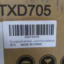 Freestanding Short Dog Gate, 16" Tall Pet Gate Indoor with Support Feet Easily Step Over, 4 Panel Metal Wood Foldable Pet Dog Gate, Up to 48" Wide Puppy Fence, Puppy Gate for for Doorway&Hallway Black