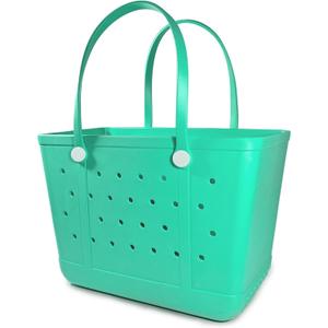 Beach Tote Bag for Women, Rubber Beach Bag Waterproof Sandproof, Extra Large EVA Tote Bag Boat Bag
