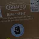 Graco Extend2Fit Convertible Baby Car Seat, Rear and Forward Facing, Adjustable Extension Panel for Extra Legroom, Gotham (2-in-1)