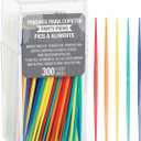 Creative Converting Assorted Plastic Picks, Colors may vary 300 Count( Pack of 1)