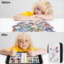 Boobowl Football Baseball Cards Binder, 2022 Sports Trading Card Sleeves Holder Album for NFL, 440 Pockets Display Storage Protectors Collectors Fits PM TCG (Folder Only) (440 Red Hat+White)