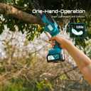 Seesii Mini Chainsaw 8-inch, Mini Chainsaw Cordless Tool Set, Battery Chainsaw with 2x 4.0Ah Batteries, Handheld Electric Power Chain Saw with Oiler, Safety Lock for Tree Trimming,Wood Cutting