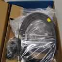 Utility Sink Faucet, Laundry Room Faucet with Pull Out Sprayer, Laundry Tub ABS Plastic Faucet, 4 Inch Centerset 3 Holes Installation Non-Metallic, Matte Black