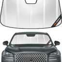 Windshield Sun Shade for Lincoln Corsair 2020-2025. Reflective Aluminum Film Front Window Sunshade - BLAZBLOCK